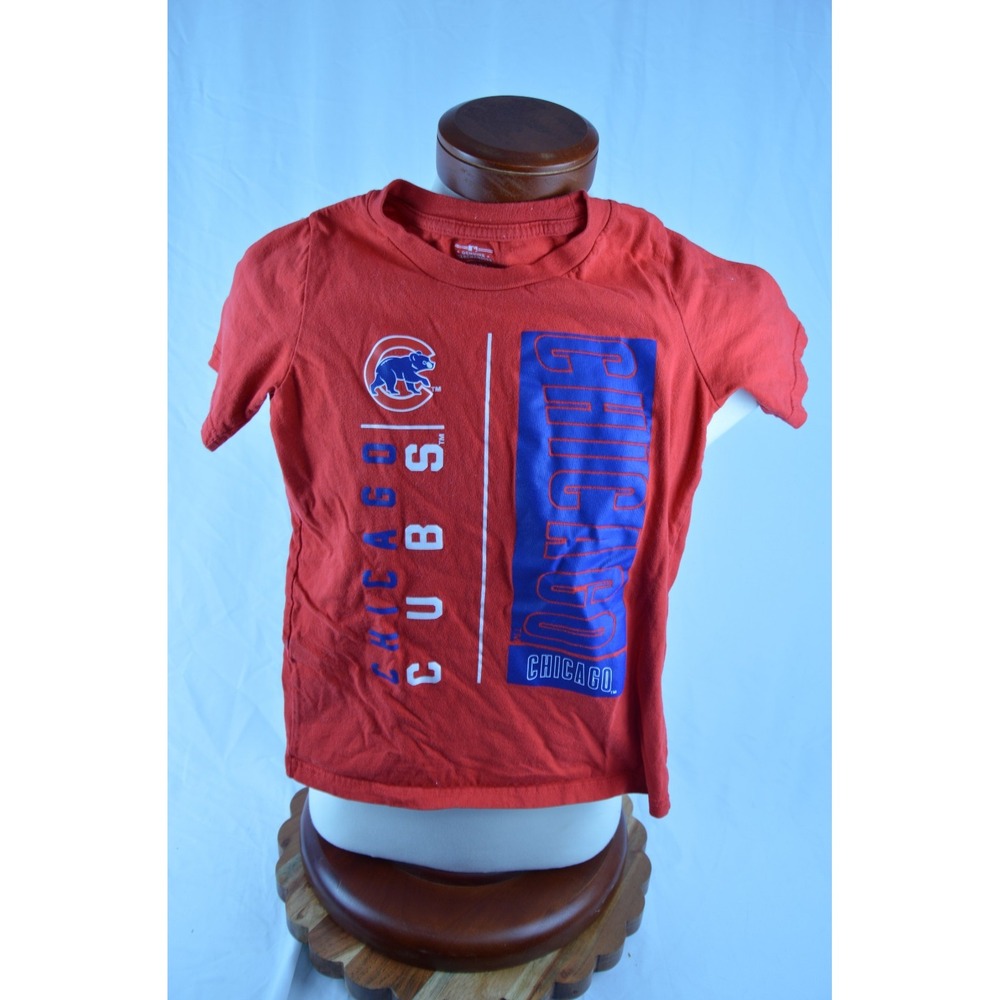 Chicago Cubs T Shirt Red Youth Small - Size 8